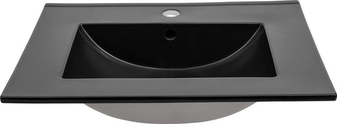 Sanifun inbouwwastafel Sky Black 610 x 460 x 170 mm