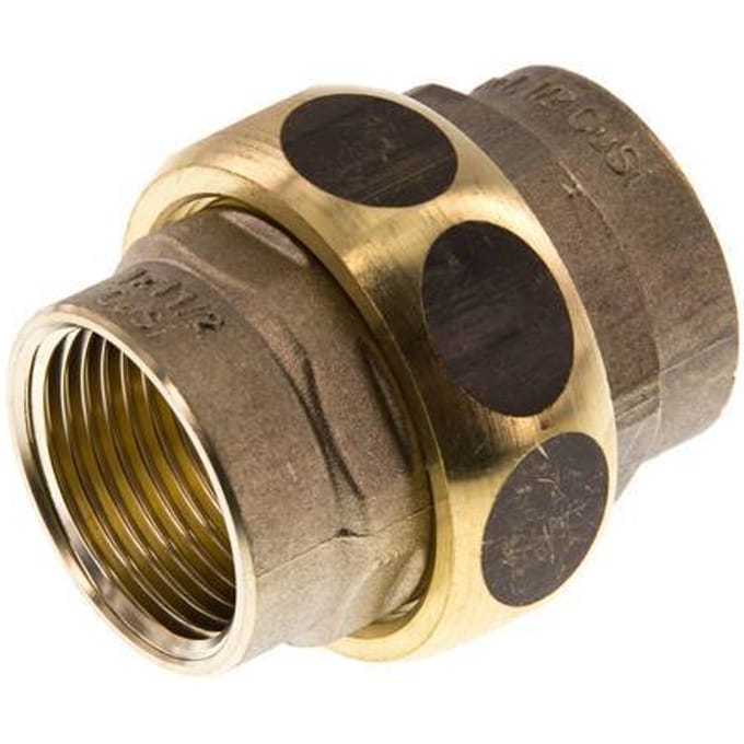 Union Rechte Connector Rp1'' Vrouwelijk Messing Platte Dichting Centellen 16bar (224.8psi)