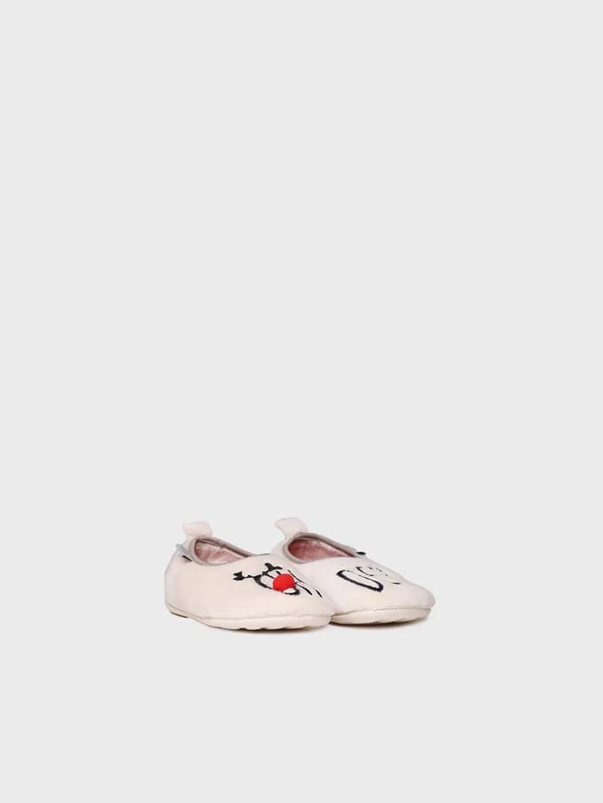 Kinderslippers in natuurlijke kleur | LUX-DR