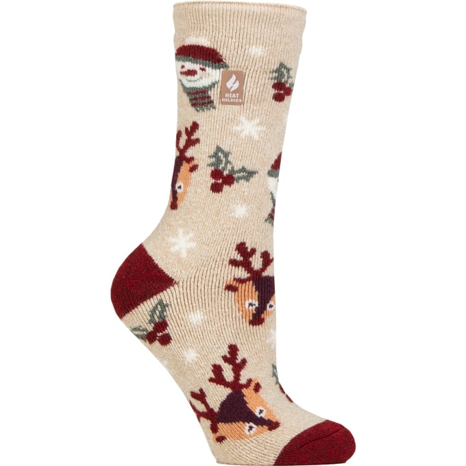 Dames Lite Thermische Kerst Novelty Patroon Sokken