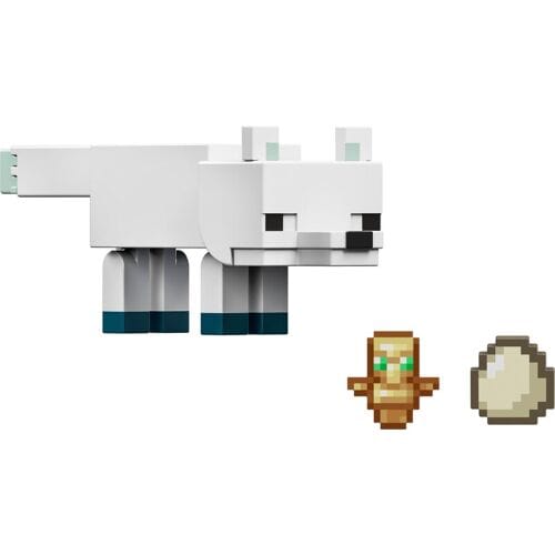 Mattel Minecraft IJsvos actiefiguur - 8,26 cm, wit