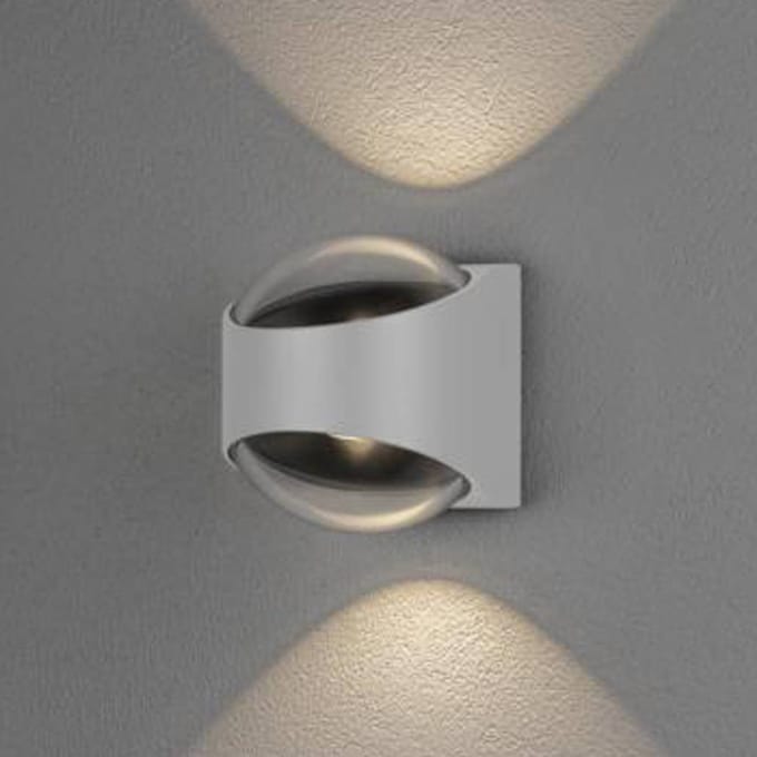 Konstsmide LED buitenwandlamp Bitonto 2-lamps wit