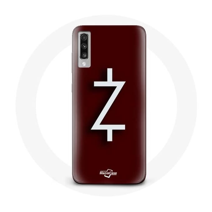 Coque - Ozark - Samsung Galaxy A70 - Souple - Logo Z - Rouge et Blanc blanc