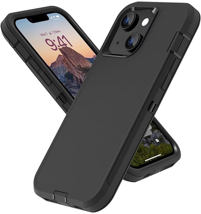 geschikt voor iPhone 15 Plus Extreme Armor Hoesje | Extra Stevig | Shockproof Case geschikt voor iPhone 15 Plus | zwart