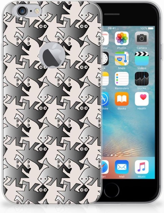 Apple iPhone 6 Plus | 6s Plus TPU Hoesje Salamander Grey