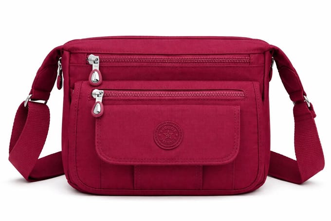 Bagwise® Schoudertas - Crossbody - Dames - (CR3005) - Bordeaux