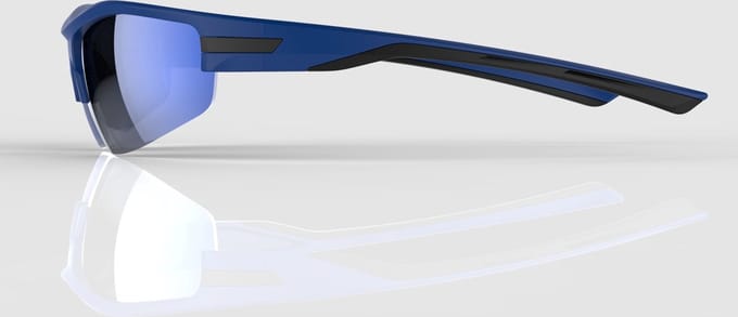 Mirage Sportzonnebril Sapphire Unisex Rechthoekig Blauw