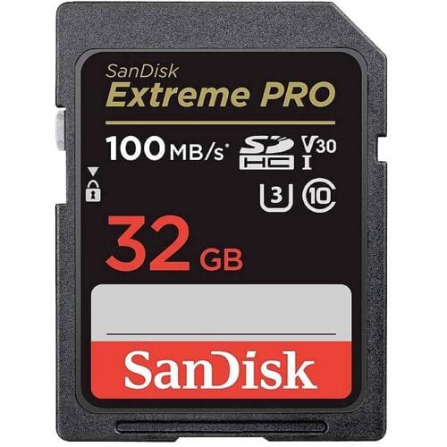 SDHC Geheugenkaart SanDisk Extreme Pro, 32Gb, Klasse 10 / UHS-1 U3 SDSDXXO-032G-GN4IN