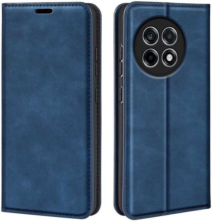 MobyDefend Hoesje - Geschikt voor OnePlus 13R - Luxe Wallet Bookcase (Magnetische Sluiting) - Blauw