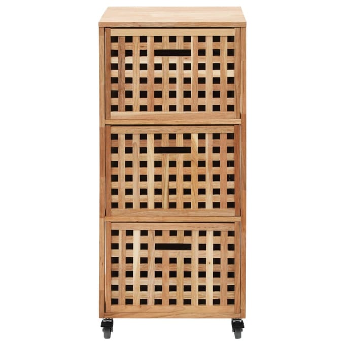 vidaXL - Badkamerkastje - 41x41x91 - cm - massief - walnotenhout