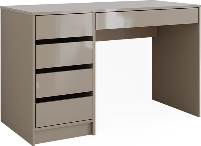 Vicco Sherry Kaptafel – 120 cm Zonder spiegel Grijs hoogglans