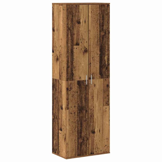 vidaXL Highboard 60 x 35 x 180 cm Bewerkt hout Oud Hout