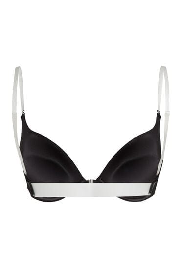Hunkemöller Voorgevormde push-up beugel bh Transparant Zwart