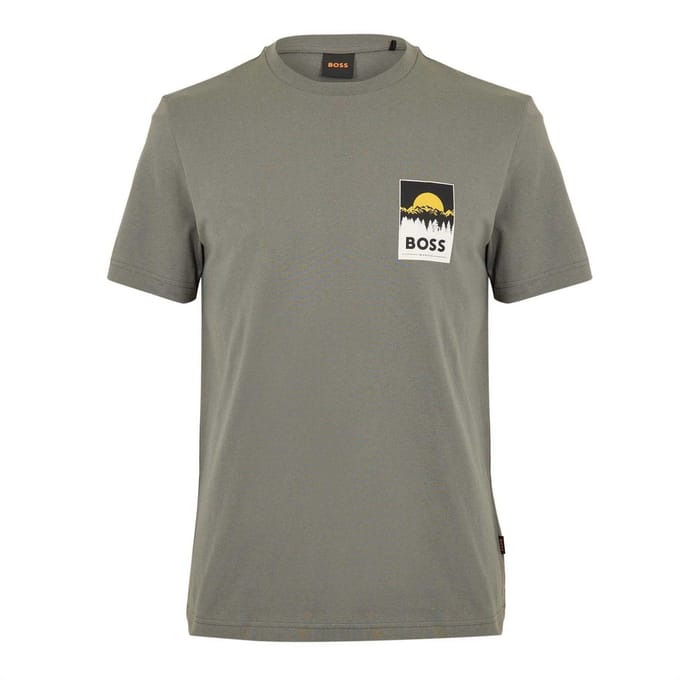 Boss Mountain Jersey T-shirt voor heren (Grijs)