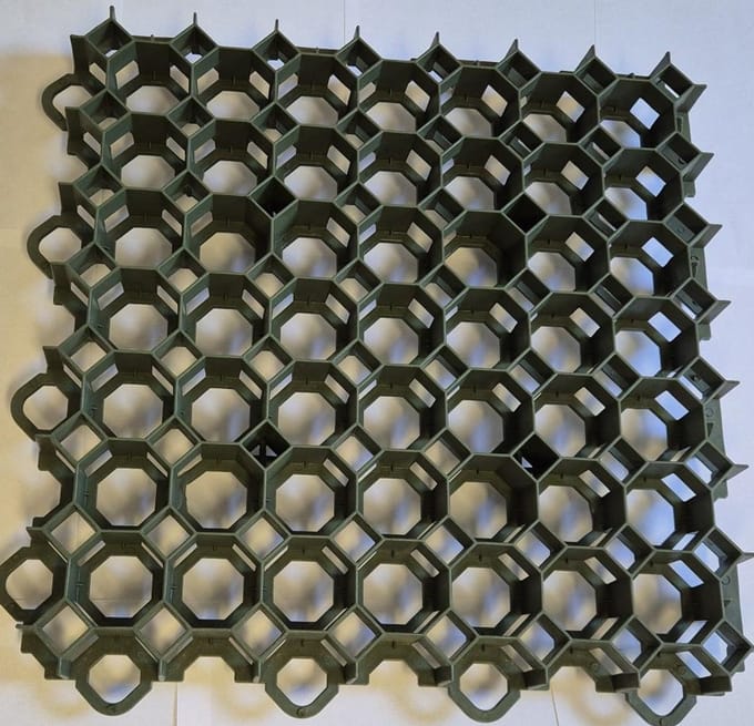 Stella Green grasplaat / grindplaat 50 x 50 x4 cm groen set a 10 stuks