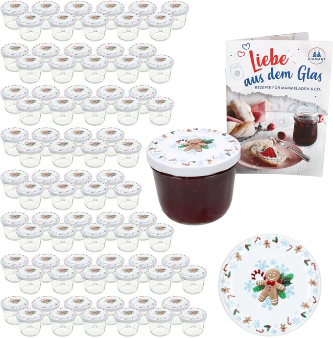 Set van 100 bekers 230 ml To 82 Candyman deksel incl. receptenboekje