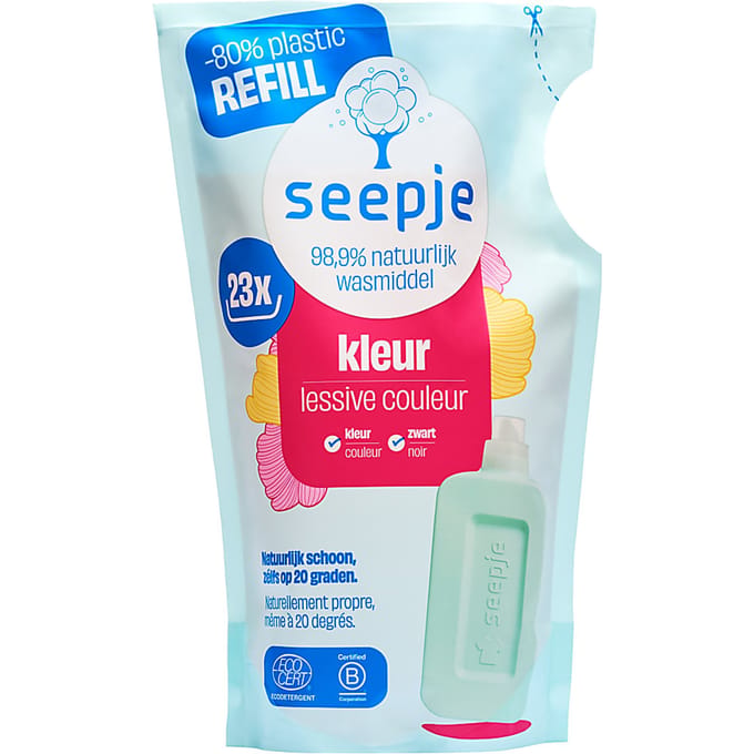 Seepje Wasmiddel Navulling - Kleur - Magische Magnolia 1L - 23 Wasbeurten