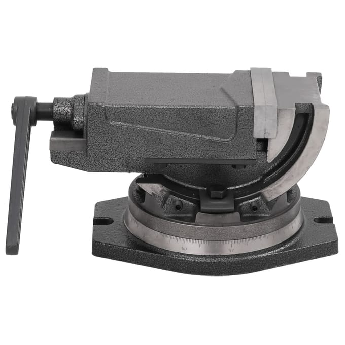 vidaXL - Bankschroef - met - 2 - assen - kantelbaar - 100 - mm