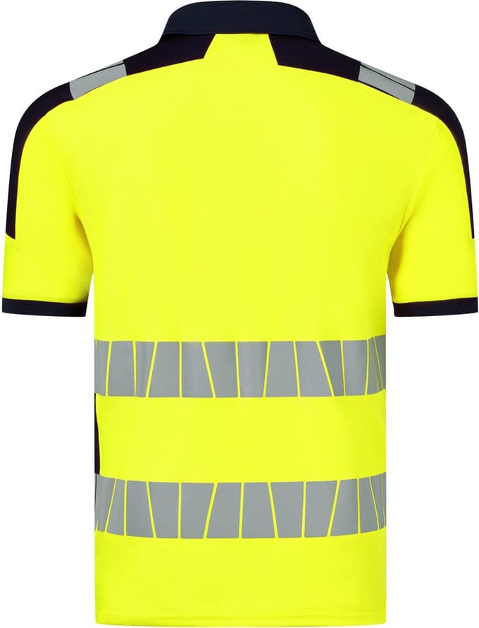 HAVEP Polo High Visibility+ 10080 - Fluo Geel/Marine - XL