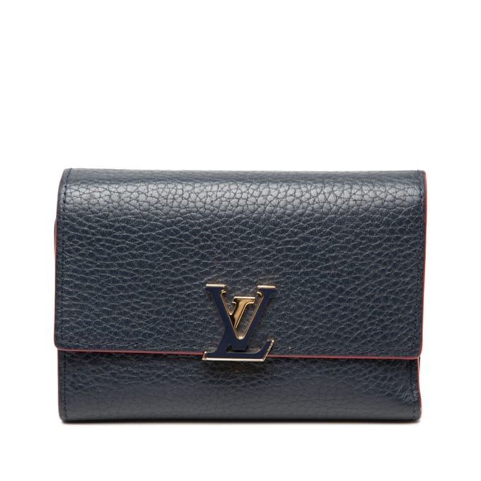 Tweedehands Taurillon Capucines Compact Wallet