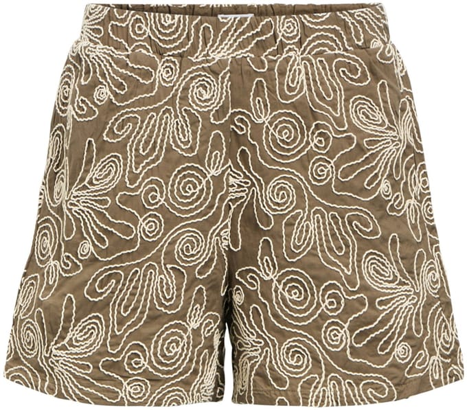 Object Objkerry Hw Shorts Broeken Dames - Khaki - Maat 36