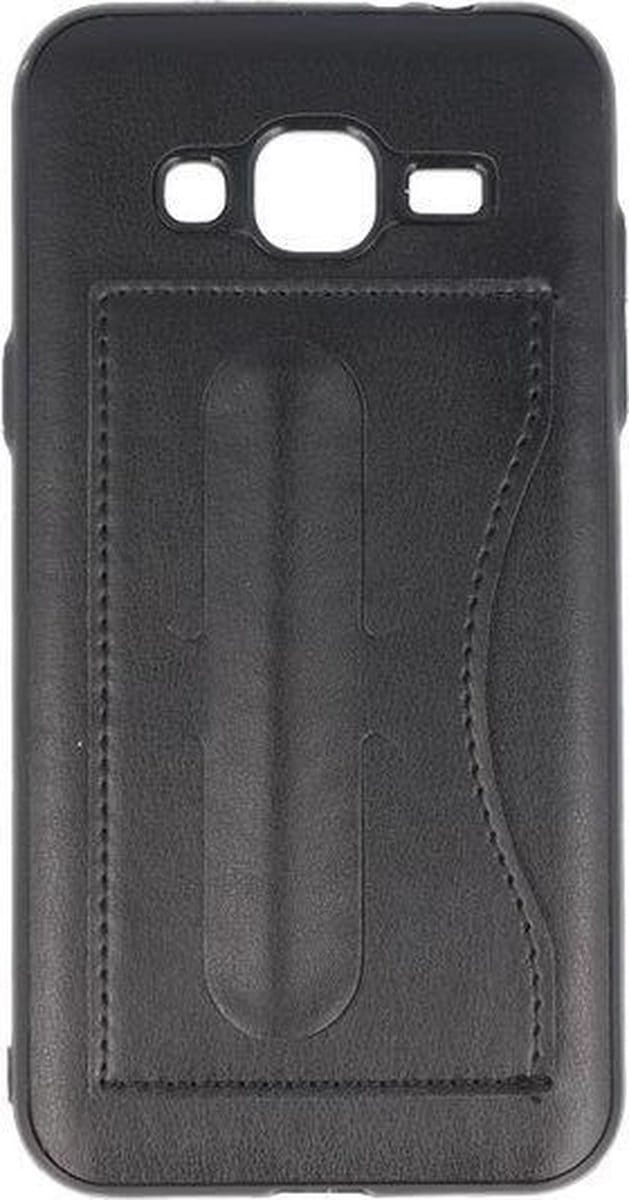 BestCases.nl Samsung Galaxy J3 2016 Stand TPU back case hoesje Zwart