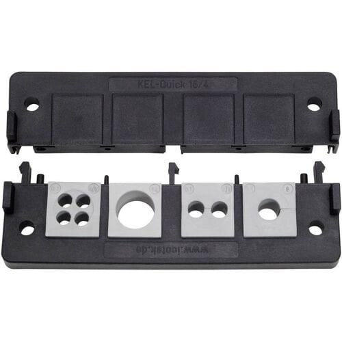 Icotek KEL-Quick 16/8 Kabelinvoeringsplaat Polyamide Zwart 1 stuk(s)