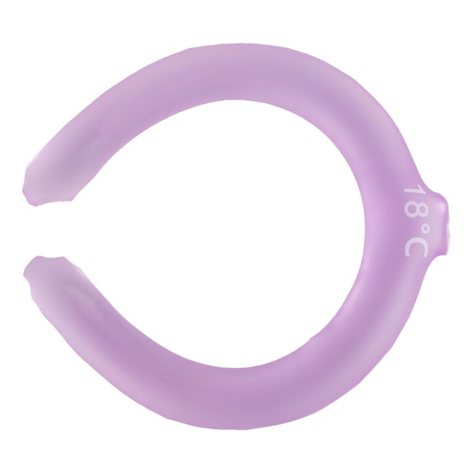 Nek Koelbuis Warmteafvoer Draagbare Herbruikbare Koelende Nekwikkel voor de Zomer Purple pink