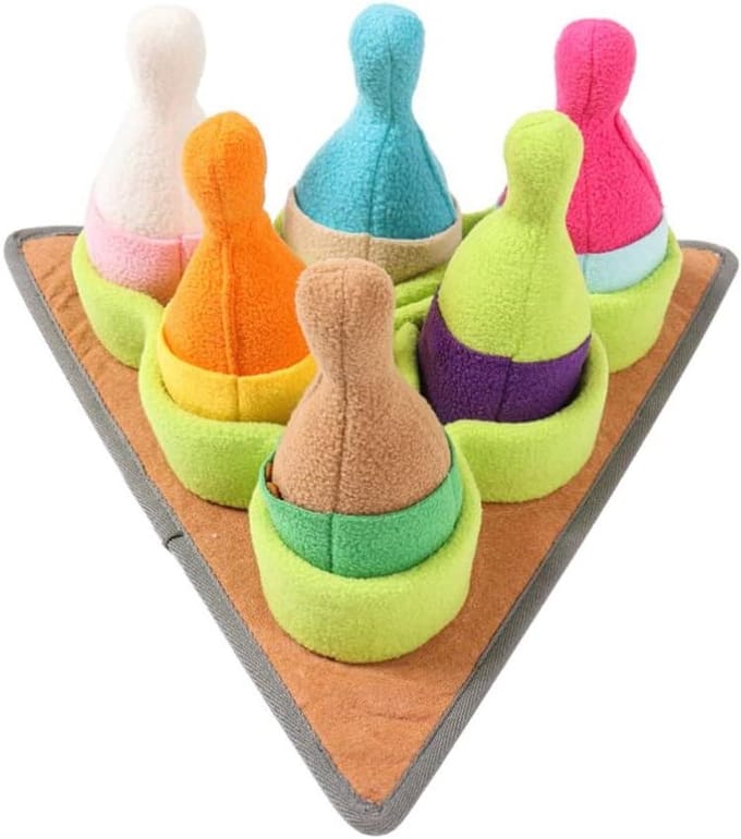POPETPOP Hond Speelmat Met Piepgeluid Verstelbare Snuffelmat Voor Puppy Training Antislip Snuffelmat Voor Honden Foraging Speelgoed