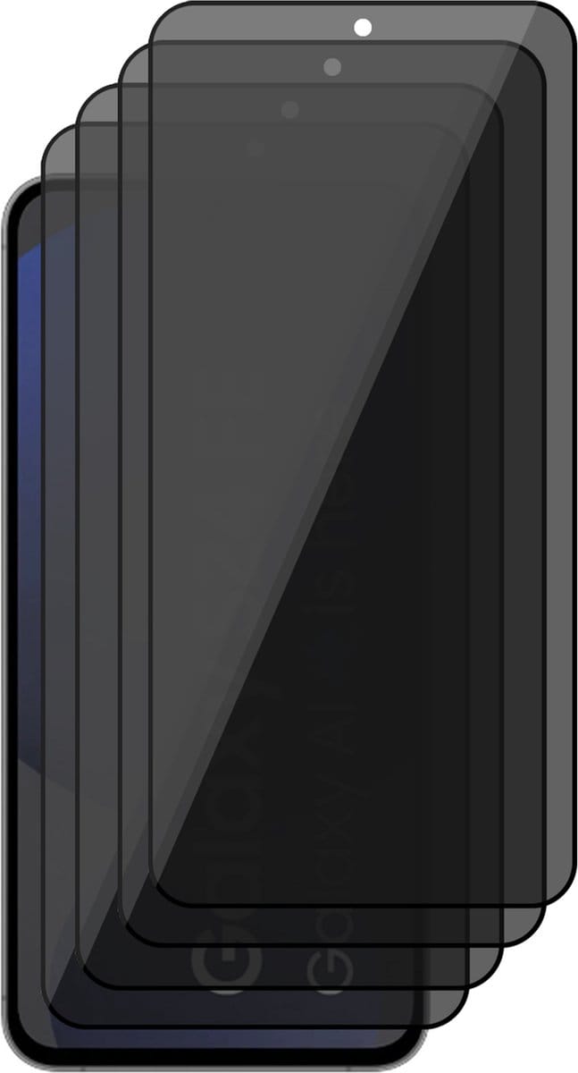 Privacy Screenprotector geschikt voor Samsung Galaxy S24 FE - 4x Volledig Dekkend Glas Screen Protector
