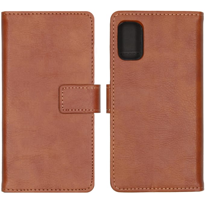 imoshion Hoesje - Geschikt voor Samsung Galaxy A41 - Luxe Bookcase - Bruin