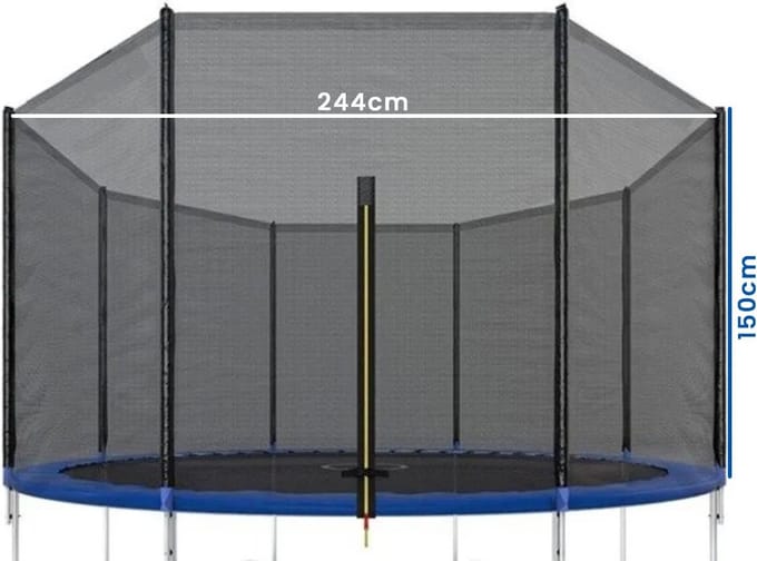 Viking Sports - Veiligheidsnet trampoline - buitenzijde - 244 cm
