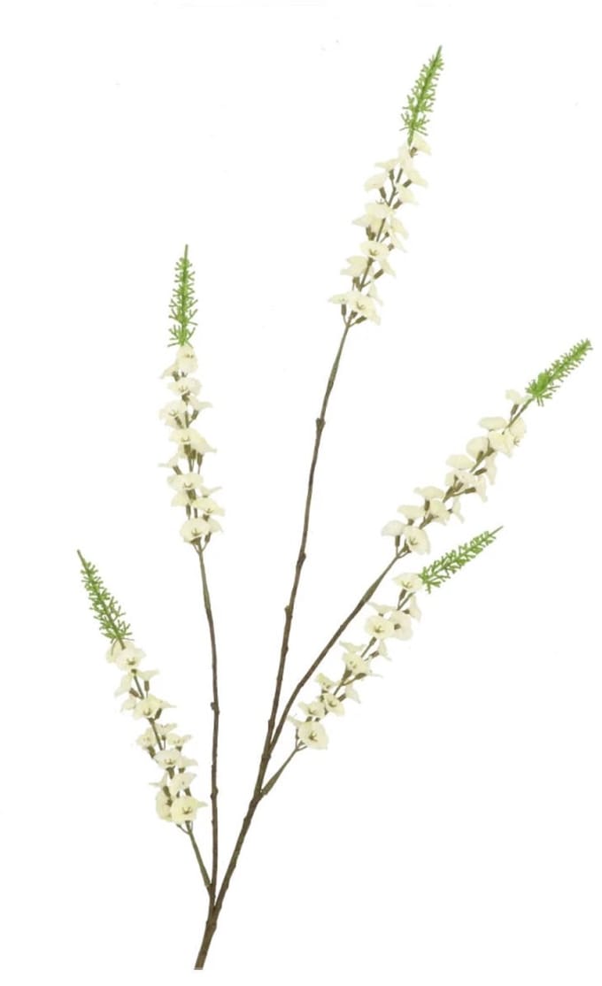 Daan Kromhout - Kunstbloem - Campanula - Cream - 9 zijtakken -