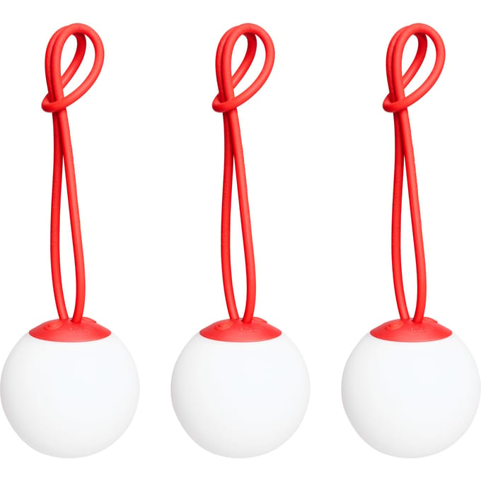 Fatboy Bolleke Mini Draagbare Lamp Set van 3 Rood