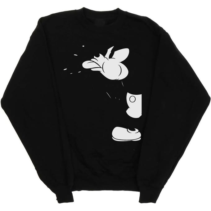 Disney Heren Mickey Mouse Cut Sweatshirt (Zwart)