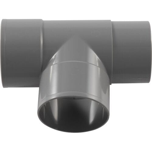 Wavin HWA T stuk 87° 2xmof vernauwende spie 80mm grijs