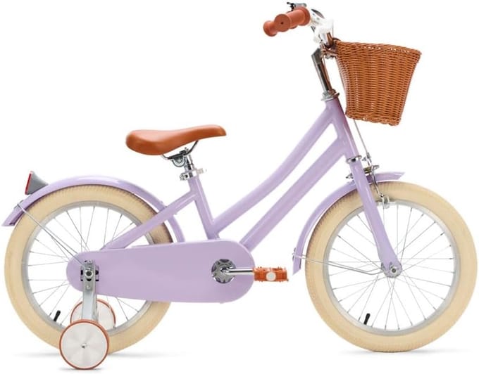 Kinderfiets 16 inch Paars - Stevige Eerste Fiets