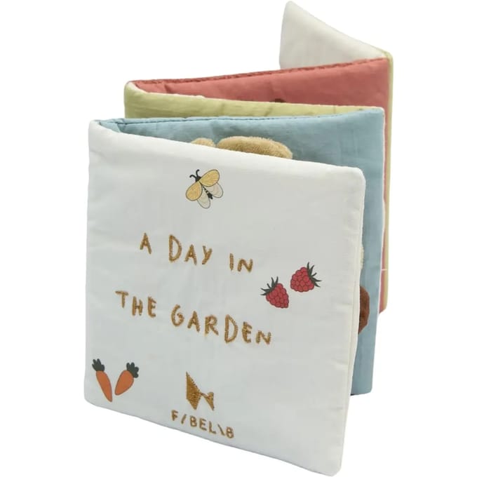 Katoenen kinderboek Fabelab Garden