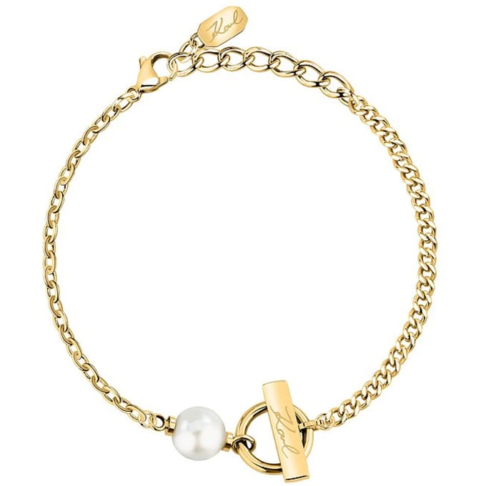 Karl Lagerfeld - KLAYR13 - Armband - Dames - PEARL - 17+3 cm