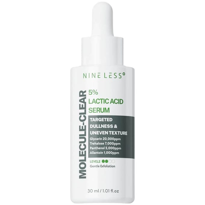 NINE LESS Sérum Acide Lactique Molecule-Clear 5% 30ml sérum légèrement exfoliant