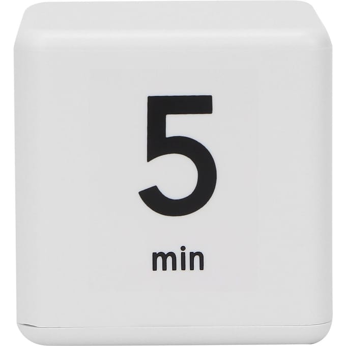 Professionele schoonheidssalon Flip Timer Tijdmanagement Cube Timer voor het leren van studenten 1-3-5-10 minutes white