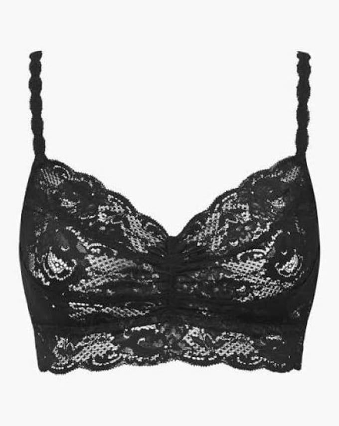 cosabella bralette never black xs