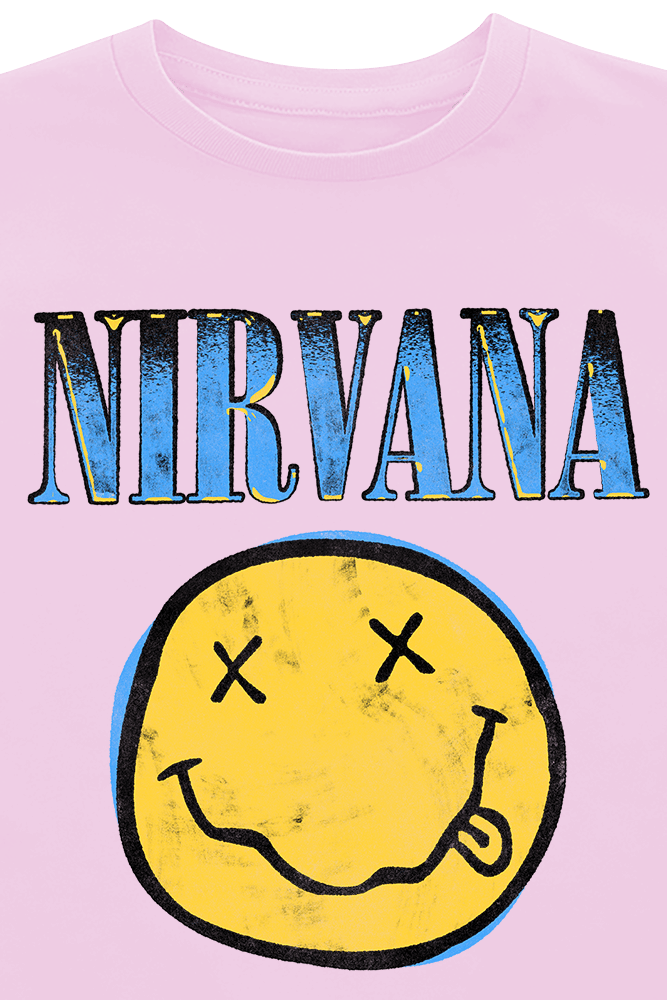 Nirvana T-shirt voor kinderen - Kids - Gradient - voor Kinderen - lichtroze