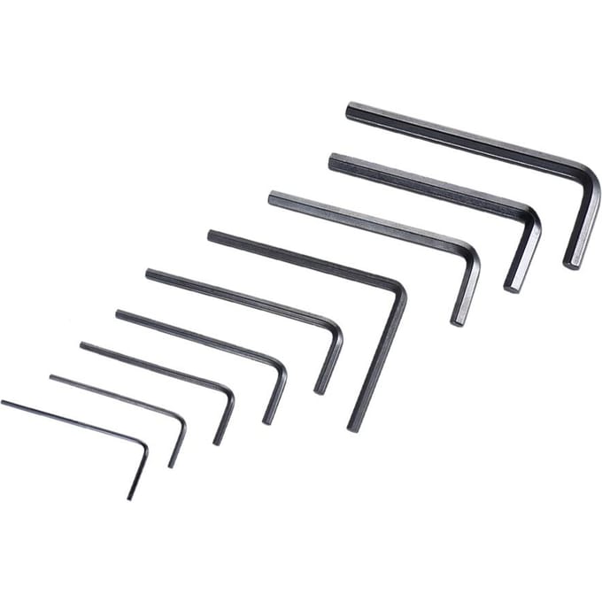 9 stks Gitaar Bas Hals Brug Schroef Truss Rod Aanpassing Wrench Set Reparatie Tool gray