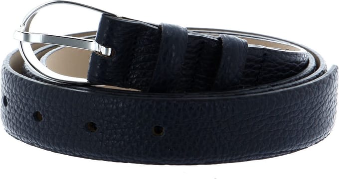 abro Leren Riem Leather Adria Classic Belt W80 Navy Blauw