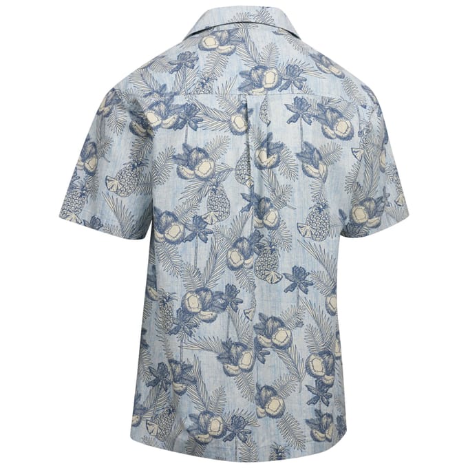 Trespass Heren Hart Bedrukte Casual Shirt (Blauwe Mist)
