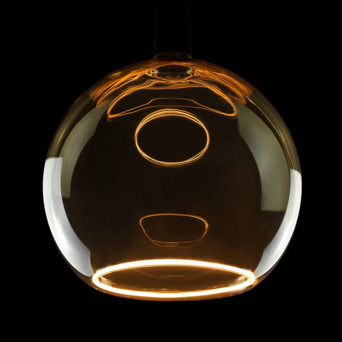 Segula LED zwevende globe G300 E27 5W 922 goud dimbaar