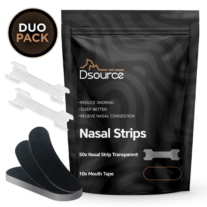 Dsource® Neusstrips & Mondtape – Complete Set van 60 Stuks