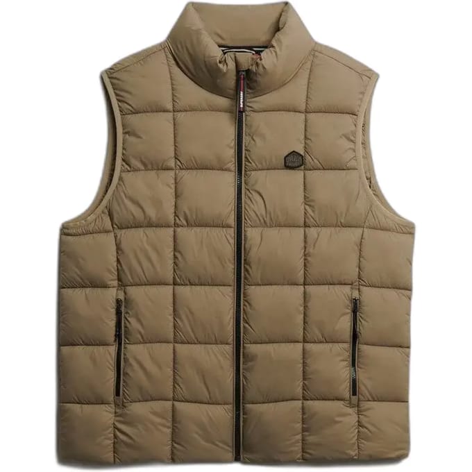 Superdry - Box Quilt Fuji Lite Bodywarmer - Heren - Gilets
