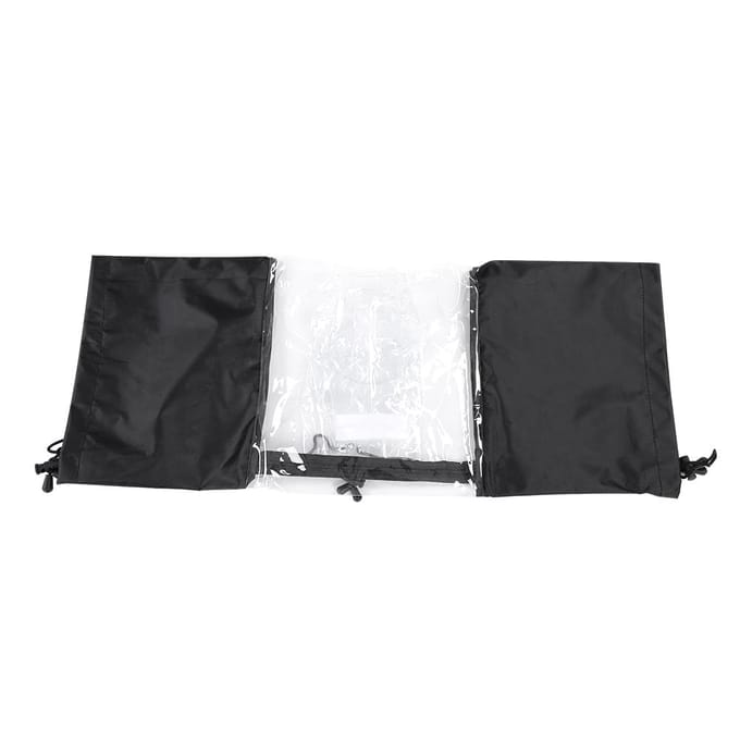 Camera Beschermer Regenhoes Regenbestendig Waterdicht voor DSLR Camera Flitser black